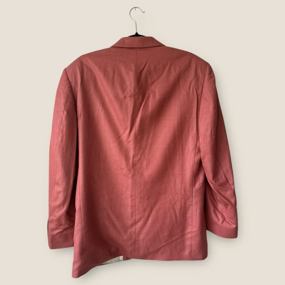 Oscar de la Renta Silk Wool Blend Sport Blazer 40R